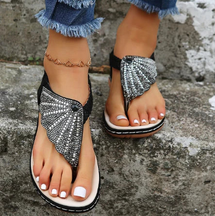 Clarisa® | Orthopedic Sandals With Crystals